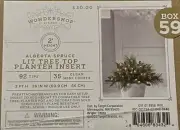 Target Wondershop 2’ Height Alberta Spruce Lit Tree Top Planter Insert - Indoor