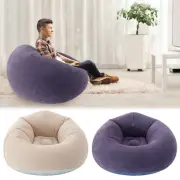 Inflatable Lounge Chair Foldable Portable Inflatable Lazy Sofa 80kg Load EmQoe
