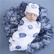 Snuggle Hunny Cloud Chaser Organic Snuggle Swaddle & Beanie Set