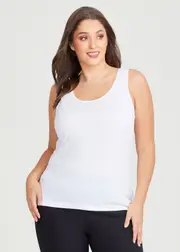 [Taking Shape] Taking Shape Luna Base Cami Size 26 in White - Plus Size Women's Tops & T Shirts White
