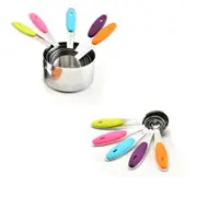 Ozoffer 10PCS kitchen gadget kit stainless steel measuring spoons cups baking teaspoon