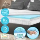 Double Size 8 CM Cool Gel Memory Foam Mattress Topper Visco Elastic 8.8kg approx