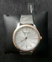 Kenneth Cole Mens Classic Watch Silver with Rose Gold KC50877002