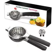 XBUTY Extra Large Stainless Steel Lemon Lime Citrus Squeezer Manual Non-Slip