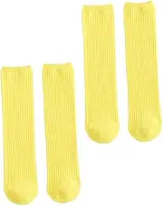 [OFFSCH] 2 Pairs socks girl socks knee high socks cotton socks tube socks calf girl child sports socks