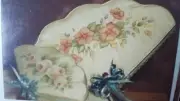 BRENDA JANSEN 1989 ROSE FAN FLORAL BOX ACRYLIC PAINTING PATTERN