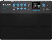 NUX DP-2000 8-Velocity Sensitive Independent Strike Percussion Pad with LED Lights, UI Interactive Interface, Six On-Board Effects, and Wavimport Function