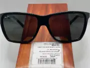 NEW MAUI JIM CRUZEM 864-02 SHINY BLACK LIGHT GREY LENS POLARIZED SUNGLASSES