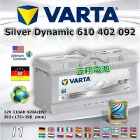 在飛比找Yahoo!奇摩拍賣優惠-☆電霸科技☆ 德國華達 VARTA 電瓶 電池 I1 12V