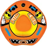 New Wow 2Ber 1 Person Inflatable Towable Tube Starter Kit With 12V Pump