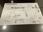 IKEA KOMPLEMENT Shelf Black-brown 29 1/2X 13 3/4” 902.780.03 FOR PAX WARDROBE