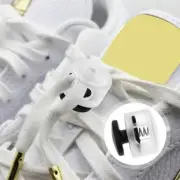 Double Hole Elastic Rope Press Button Spring Buckle Rope Clamp Shoelace Buckle