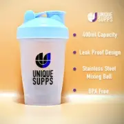 400ML SHAKER BOTTLE Plastic with stainless mixing ball