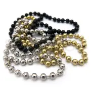 BEAD CHAIN EYES - Hareline Fly Tying Dumbbell Eyes - Black Gold Silver 4 Sizes!