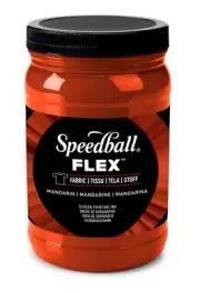 Speedball Flex Screen Printing Fabric Ink 32oz-Mandarin FLXINK32-45230