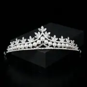 Baroque Luxury Diadem Pearl Crystal Rhinestone Tiaras and Crowns for Women Party