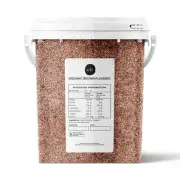 800g Organic Brown Linseed Flaxseed Tub Whole Flax Seed Non GMO Omega3 6 Fibre
