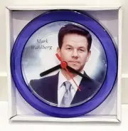 Mark Wahlberg 7" Purple novelty wall/desk clock Brand New