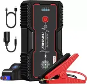 18000mAh 1500A Car Jump Starter,Water-Resistant Jump Starter Battery Pack NEW-AU