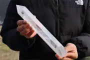 950g Natural Clear Quartz Obelisk Quartz Crystal Point Wand Tower Healing
