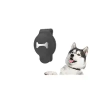 Waterproof Apple Airtag Dog Collar Holder Anti-Lost Silicone Tracker Protective Case Cover-Grey