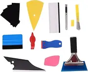 Amosfun 11pcs Car Tinting Tool Kit Professional Vinyl Wrap Squeegee Set for Window Film Installation Includes Film Cutter Replacement Knives for Automotive Use
