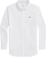 [vineyard vines] Boys' On-The-go Brrrº Solid Shirt