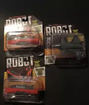 3 Robot Transforming Vehicle Figurines