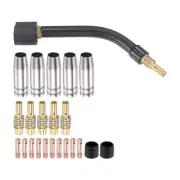 MB 15AK 0.8mm Contact Tip Melt Inert-Gas (MIG) Welder Accessory Set of 23-Piece