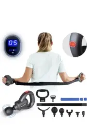 Powerfit Mini Massage Gun Deep Tissue, Handheld Portable Percussion Massage Gun