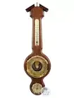 55cm Walnut Traditional Weather Station With Barometer Thermometer & Hygrometer