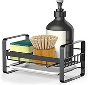 Sponge Holder for Kitchen Sink,Yakiter,304 Stainless Steel Kitchen Sink Organiser,Drying Rack,Rustproof Dish Sponge Organizer with Detachable Rack Bathroom Organizer Dish Soap Dispenser Brush Holder