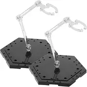 GETAJGHSD 2pcs Action Figure Model Display Stand Display Shelf Wear-resistant Doll Support Desktop Displaying Rack Action Display Stand Support Frame Figure Display Stand Plastic Model Stand