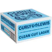 Curly Lewis Clean Cut Lager Can 375mL