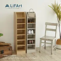 在飛比找momo購物網優惠-【LiFArt】日系簡約窄型鞋櫃(MIT/高度可調/玄關櫃)