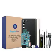 Samsung Galaxy S23 Plus Compatible Charging Port & Back Cover Lens Installed Replacement DIY Repair Tools Kit