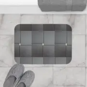 Elegant Gray Bath Mat, Modern Bathroom Decor, Cozy Home Accessory, Soft [...]