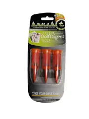 Brush T Golf Tees Pro Oversize 3 Pack Orange Brand New in Package