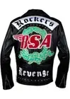 MENS BSA GEORGE MICHAEL FAITH ROCKERS REVENGE BLACK REAL LEATHER JACKET NEW