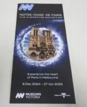 Notre-Dame De Paris - The Augmented Exhibition - Promotional Leaflet - Melbourne