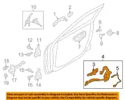 HYUNDAI OEM 12-17 Veloster Front Door Lock Hardware-Lock Assy 813102V010 (for: Hyundai)
