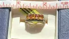 New Orange Opal Sterling Silver Ringe Size 6.5