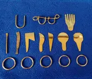 Osun Osogbo Yoruba Orisa tool set Ide Oshun Ochun Herramientas ifa statue sopera