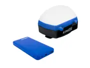 Kings LED Rechargeable Camp Lantern + Blue 10,000mAh Lithium Portable Power Bank