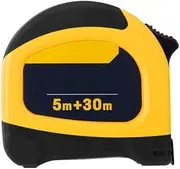 Measuring Tape Measure, 5m+30m Laser Ranging Steel Tape Measure DL4172 Dual-use Tape Measure 5m Steel Tape Measure 30m Rangefinder Distance Measurement