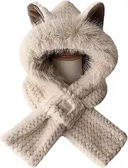 [Generic] Hat and Scarf Set - Windproof Soft Winter Beanie - Ski Snow Hat, Breathable Neck Warmer, Cycling Scarf Hat Set for Women Men Kids