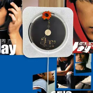 CD播放機 DVD播放器 家用 壁掛式cd機ins同款專輯掛墻家用藍芽復古黑膠cd播放機dvd機一體機『XY39439』