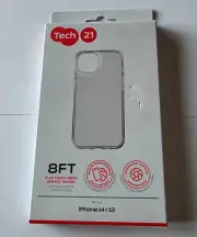 NEW Tech21 EVO LITE Impact Tested Phone Case for Apple iPhone 14 / 13 - CLEAR