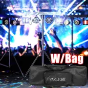 4x Par Can Stage 12 LED Light DJ Band Show DMX System &Tripod Stand & Carry Bag