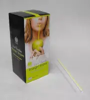 250 piece 7.75" CLEAR Plastic Jumbo Size DRINKING STRAWS Milk Juice Tea Soda
